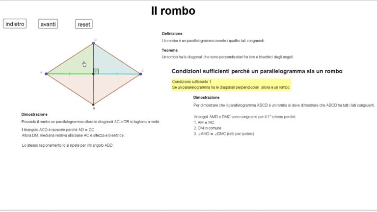 Svelati i segreti degli angoli del rombo: la geometria spiegata in modo
